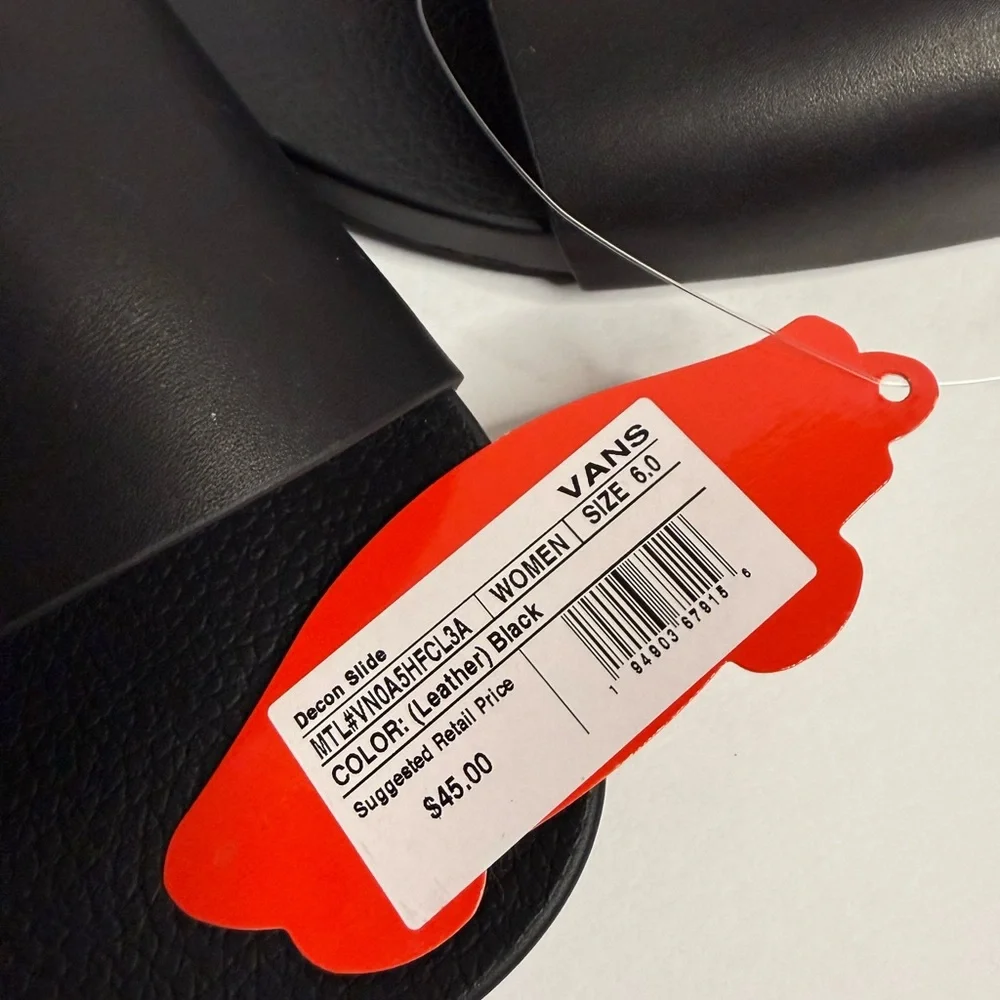 Vans Classic Black Slide Sandals - Picture 4 of 4